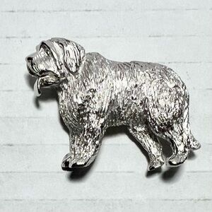 VTG Crown Trifari Silver-Tone St. Bernard Dog Brooch Pin –  Old Money, Heritage